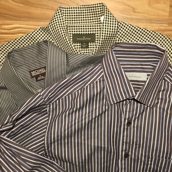 Ermenegildo Zegna Other - Men’s Medium Dress Shirt Bundle - 2 Zegna 1 MK